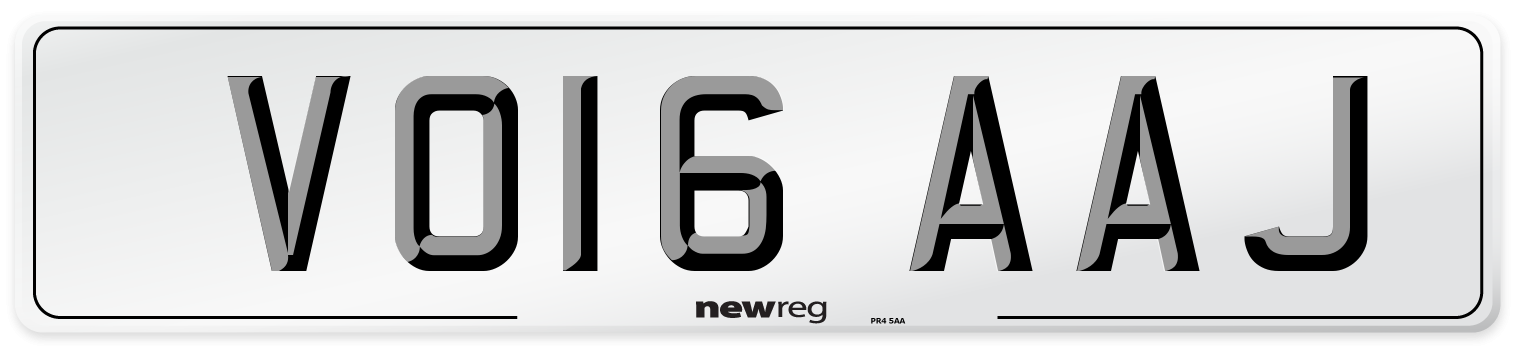 VO16 AAJ Number Plate from New Reg